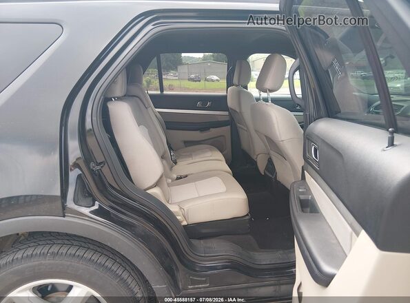 1FM5K8B82JGC45291 2018 FORD EXPLORER Black Widok naklejki z numerem VIN
