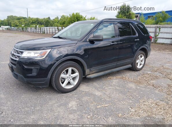 1FM5K8B82JGC45291 2018 FORD EXPLORER Black Przód lewy