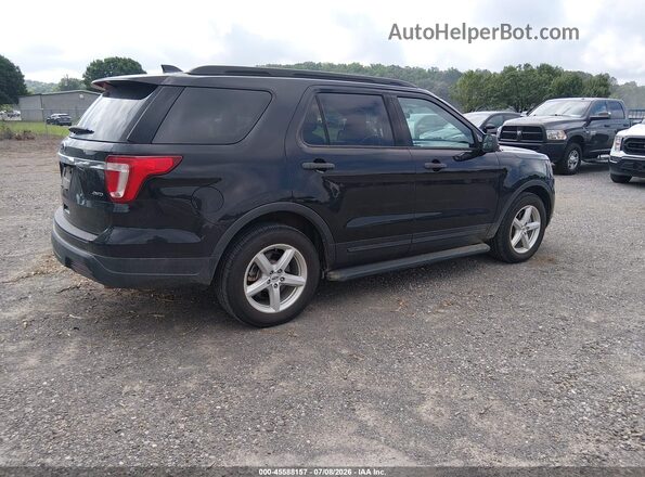 1FM5K8B82JGC45291 2018 FORD EXPLORER Black Tył prawy