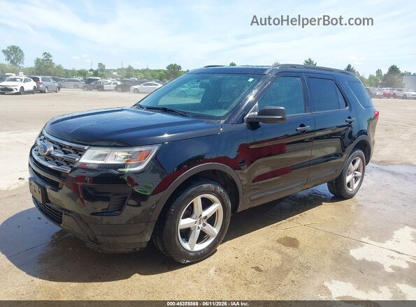 1FM5K8B82JGC45405 2018 FORD EXPLORER Black Передня ліва чверть