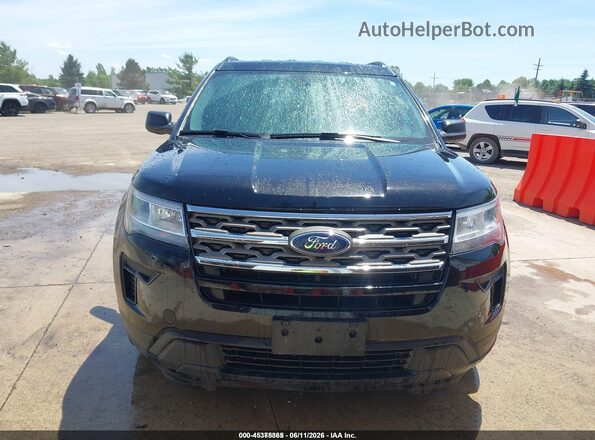 1FM5K8B82JGC45405 2018 FORD EXPLORER Black Вид щитка приладів
