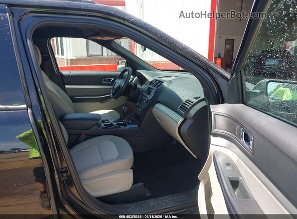 1FM5K8B82JGC45405 2018 FORD EXPLORER Black Вид салону спереду