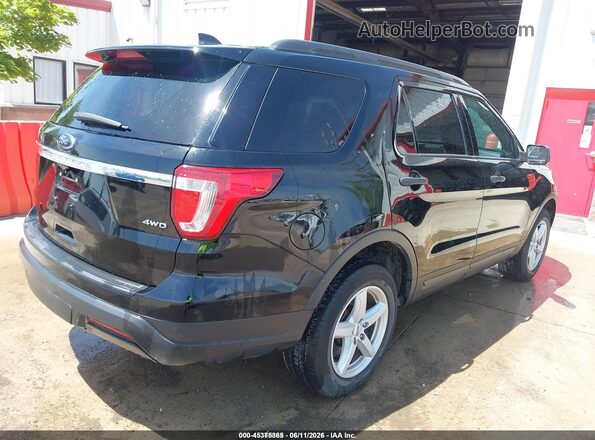 1FM5K8B82JGC45405 2018 FORD EXPLORER Black Задня права чверть
