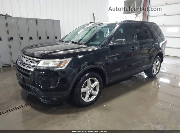 1FM5K8B82JGC45503 2018 FORD EXPLORER Black Vista tres cuartos delantera izquierda