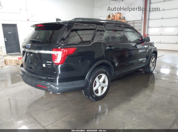 1FM5K8B82JGC45503 2018 FORD EXPLORER Black Trasero derecho