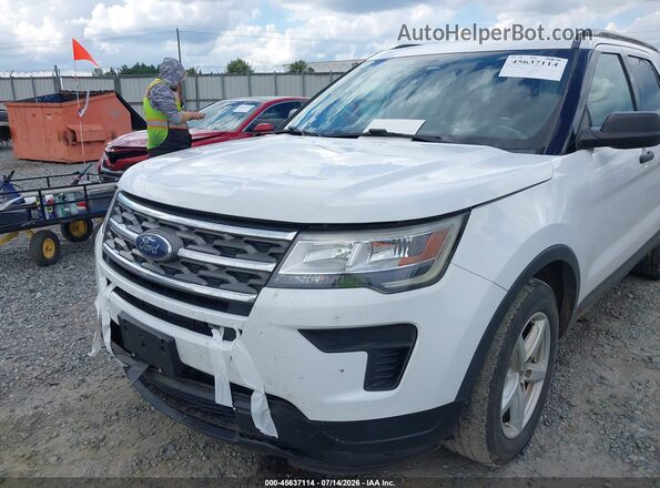 1FM5K8B82KGA03506 2019 FORD EXPLORER White Դիմացի տեսք