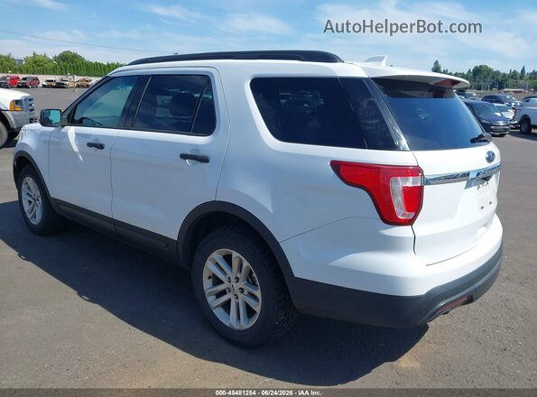 1FM5K8B83HGD23989 2017 FORD EXPLORER Белый Задняя левая четверть