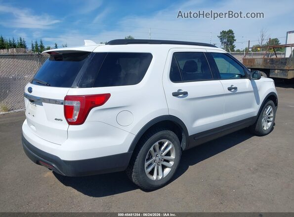 1FM5K8B83HGD23989 2017 FORD EXPLORER Белый Задняя правая четверть