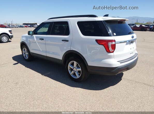 1FM5K8B83JGC45249 2018 FORD EXPLORER White უკანა მარცხენა