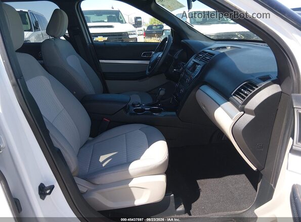 1FM5K8B83JGC45249 2018 FORD EXPLORER White წინა სალონის ხედი