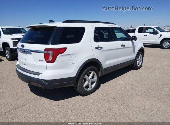 1FM5K8B83JGC45249 2018 FORD EXPLORER White უკანა მარჯვენა