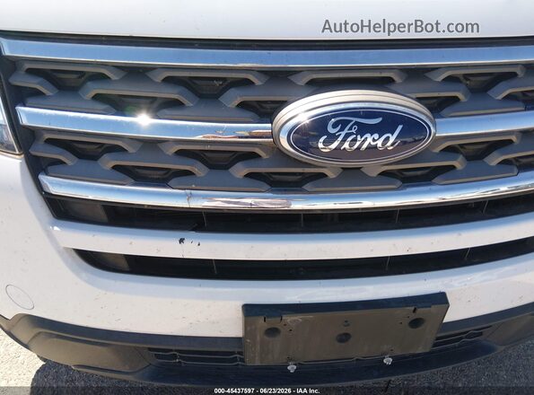 1FM5K8B83JGC45249 2018 FORD EXPLORER White წინა ხედი