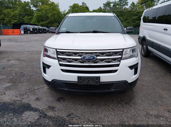 1FM5K8B83JGC45297 2018 FORD EXPLORER Белый Вид спереди