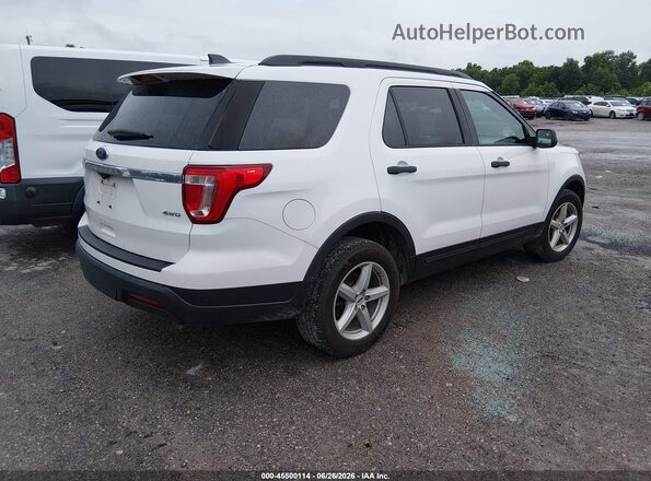 1FM5K8B83JGC45297 2018 FORD EXPLORER Белый Задняя правая четверть