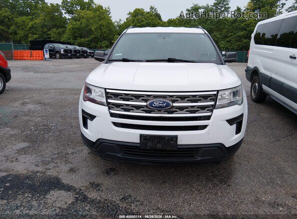 1FM5K8B83JGC45297 2018 FORD EXPLORER Белый Вид щитка приборов
