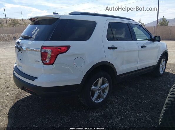 1FM5K8B83JGC45350 2018 FORD EXPLORER White Rear right