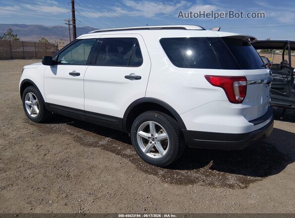 1FM5K8B83JGC45350 2018 FORD EXPLORER White Rear left
