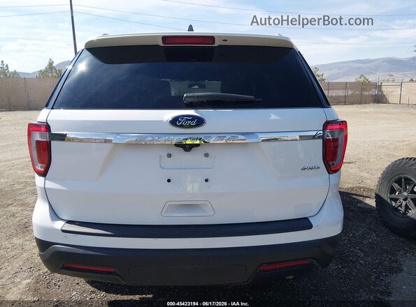1FM5K8B83JGC45350 2018 FORD EXPLORER White 
