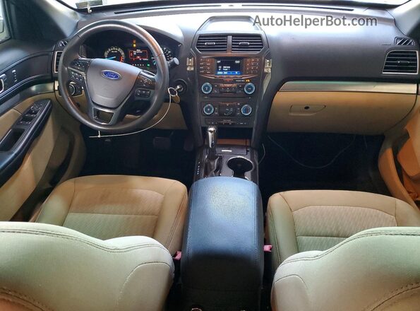 1FM5K8B84GGD31761 2016 FORD EXPLORER White Вид панелі приладів
