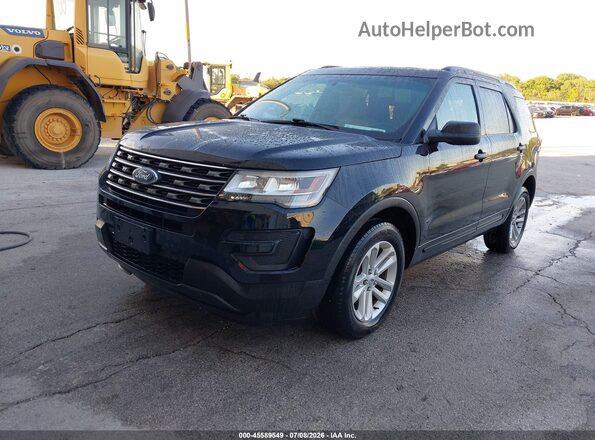 1FM5K8B84HGA04746 2017 FORD EXPLORER Черный Передняя левая четверть