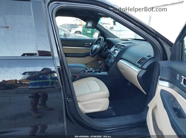 1FM5K8B84HGA04746 2017 FORD EXPLORER Черный Вид салона спереди