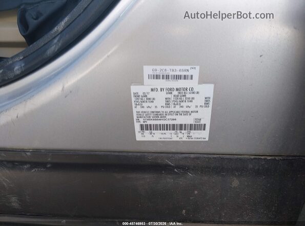 1FM5K8B84HGC37266 2017 FORD EXPLORER Silver ძრავის განყოფილების ხედი