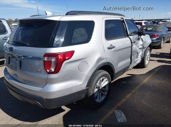 1FM5K8B84HGC37266 2017 FORD EXPLORER Silver უკანა მარჯვენა