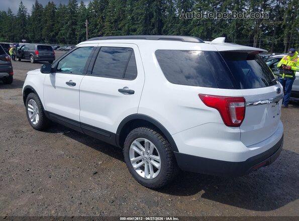 1FM5K8B84HGD23029 2017 FORD EXPLORER White Rear left