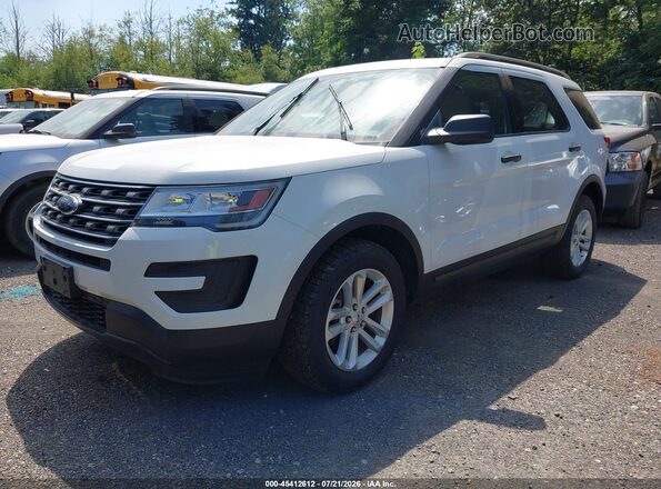 1FM5K8B84HGD23029 2017 FORD EXPLORER White Front left