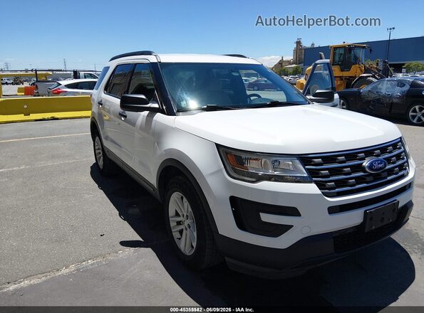 1FM5K8B84HGD66978 2017 FORD EXPLORER White Front view