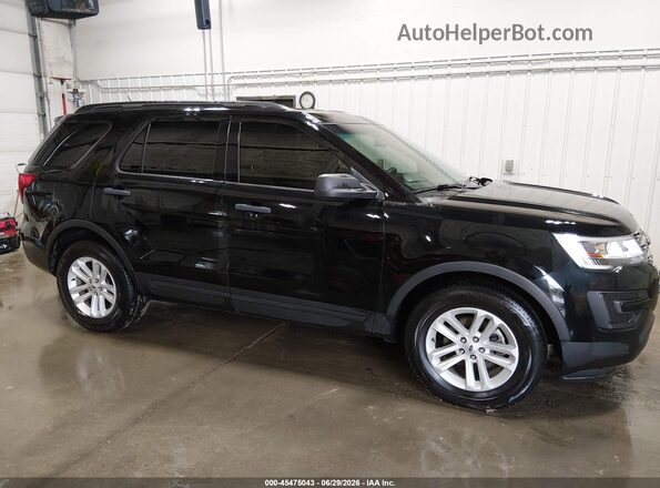 1FM5K8B84HGE01972 2017 FORD EXPLORER Black Rear interior view