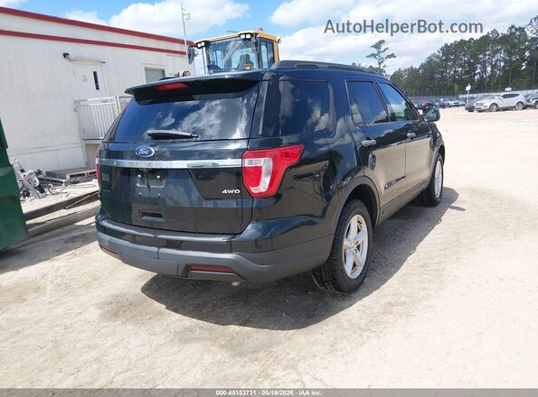 1FM5K8B84JGA59543 2018 FORD EXPLORER Black Rear right