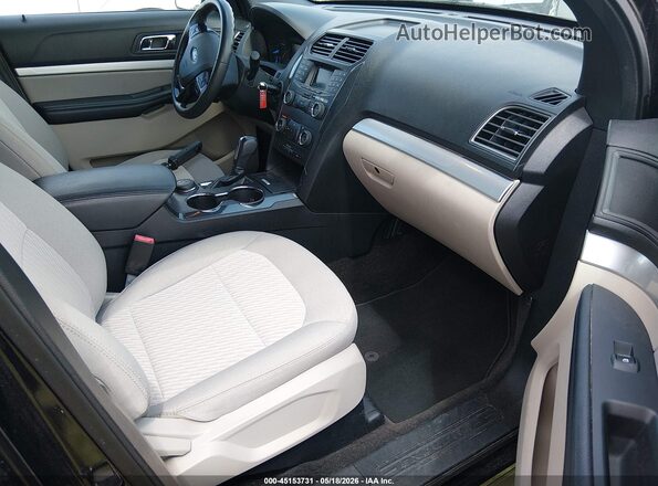 1FM5K8B84JGA59543 2018 FORD EXPLORER Black Front interior view