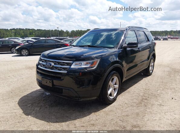 1FM5K8B84JGA59543 2018 FORD EXPLORER Black Front left