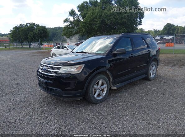 1FM5K8B84JGC45292 2018 FORD EXPLORER Black Przód lewy