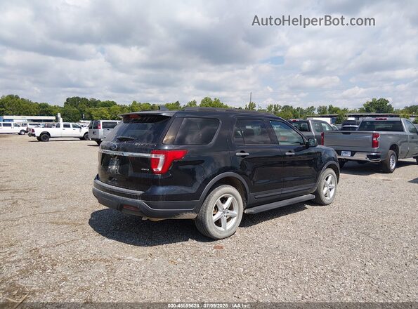 1FM5K8B84JGC45292 2018 FORD EXPLORER Black Tył prawy