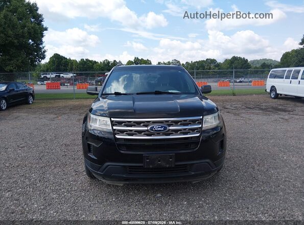 1FM5K8B84JGC45292 2018 FORD EXPLORER Black Widok zestawu wskaźników
