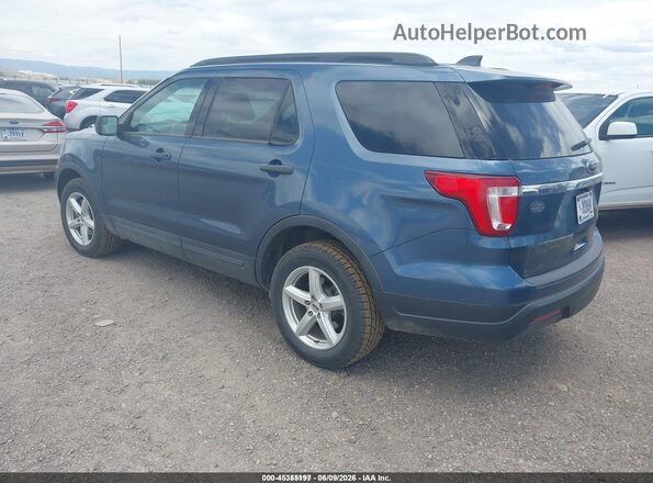 1FM5K8B84KGA93693 2019 FORD EXPLORER Синий Задняя левая четверть