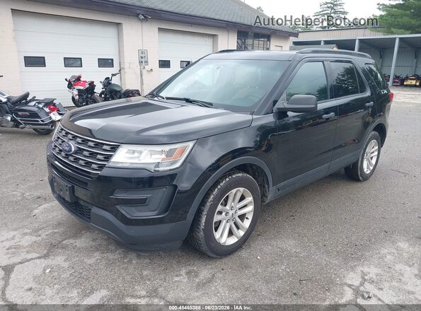 1FM5K8B85GGC37517 2016 FORD EXPLORER Черный Передняя левая четверть