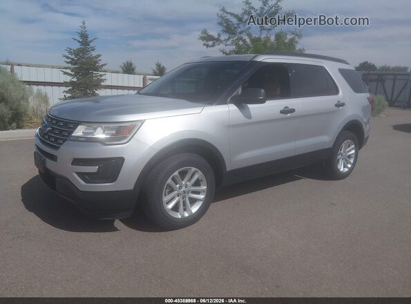 1FM5K8B85HGA18395 2017 FORD EXPLORER Silver Front left