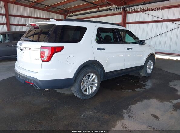 1FM5K8B85HGC80451 2017 FORD EXPLORER White Задня права чверть