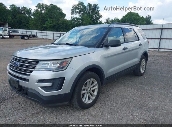 1FM5K8B85HGC91871 2017 FORD EXPLORER Silver Передня ліва чверть