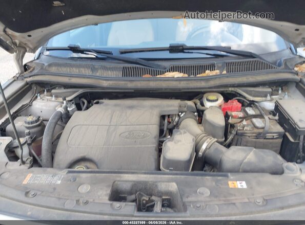 1FM5K8B85HGC91871 2017 FORD EXPLORER Silver Вид ззаду
