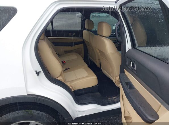 1FM5K8B85HGD22990 2017 FORD EXPLORER White VIN კოდის სტიკერის ხედი