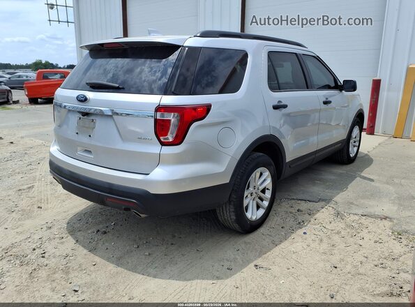 1FM5K8B85HGD23038 2017 FORD EXPLORER Silver Tył prawy
