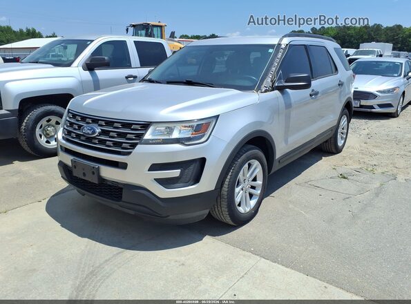 1FM5K8B85HGD23038 2017 FORD EXPLORER Silver Przód lewy