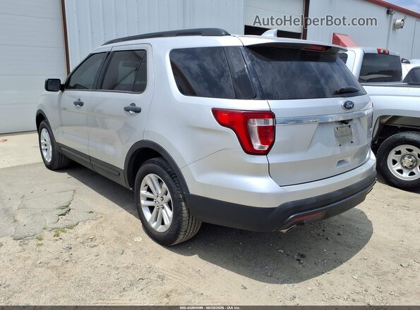1FM5K8B85HGD23038 2017 FORD EXPLORER Silver Tył lewy