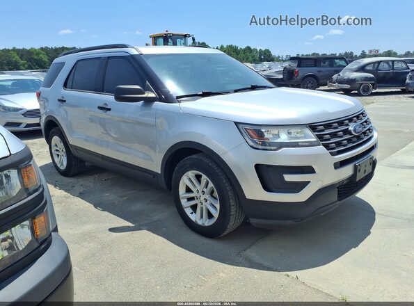1FM5K8B85HGD23038 2017 FORD EXPLORER Silver Widok wnętrza z tyłu