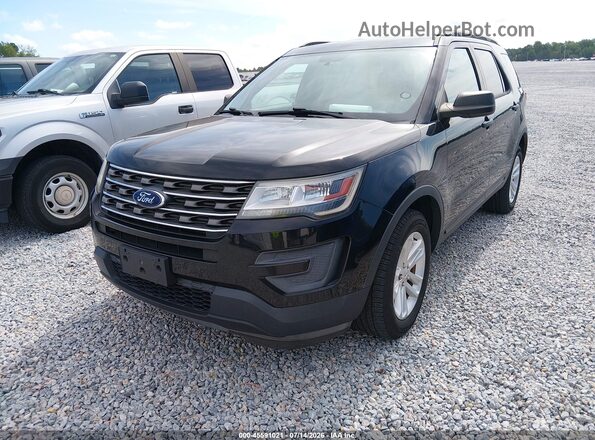 1FM5K8B85HGE25679 2017 FORD EXPLORER Black Front view