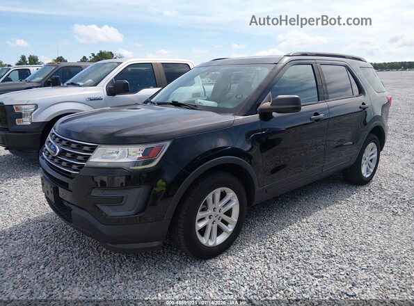 1FM5K8B85HGE25679 2017 FORD EXPLORER Black Front left